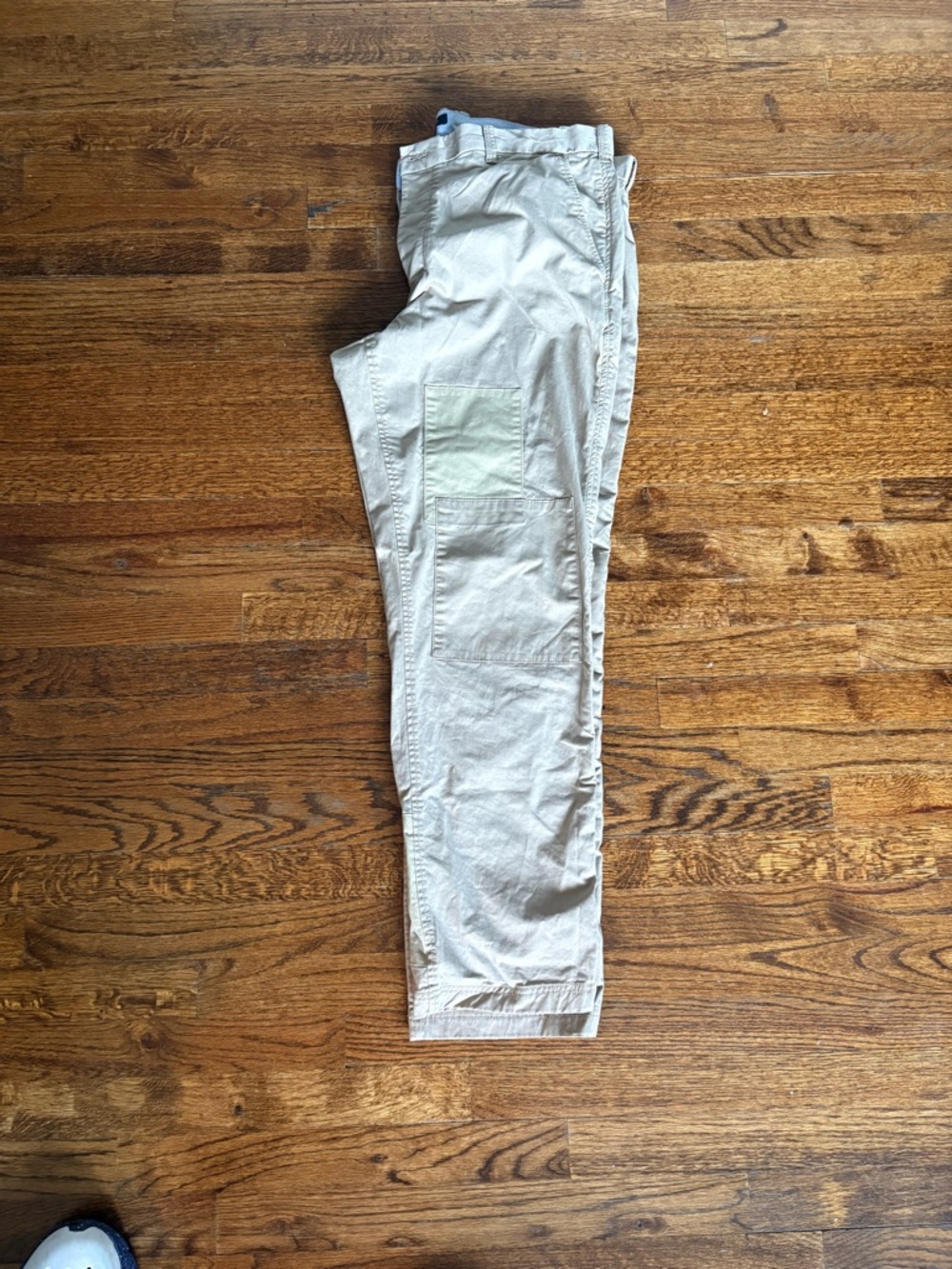Tommy Hilfiger Khaki Cargo Patchwork button fly  Pants 38x32